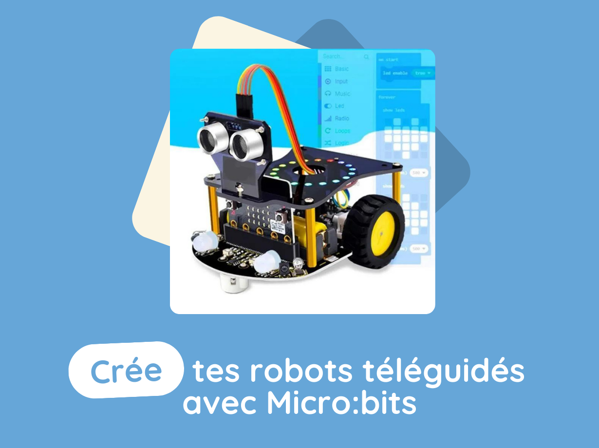 CRÉE TES ROBOTS TÉLÉGUIDÉS AVEC MICRO:BITS / Collégiens